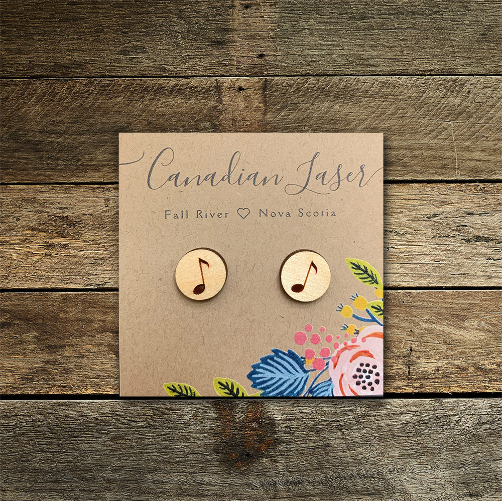 Hand Painted Wooden Studs - Single Note